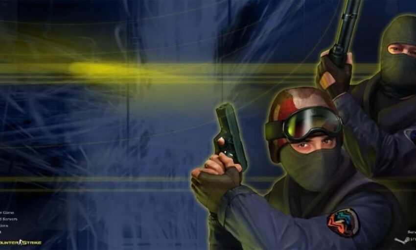 Bermain game Counter-Strike